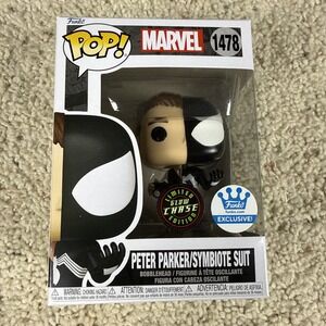 Funko Pop! Peter Parker/Symbiote Suit #1478 CHASE - Glow in the Dark - New